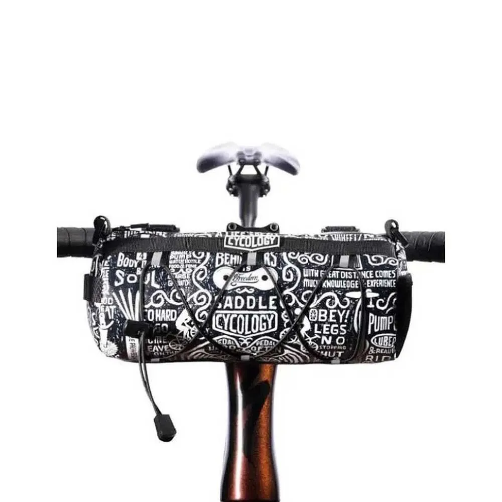 Cycology Wisdom Styrväska 2.4l, Black / white, One Size Cycology Wisdom Styrväska 2.4l, Black / white, One Size