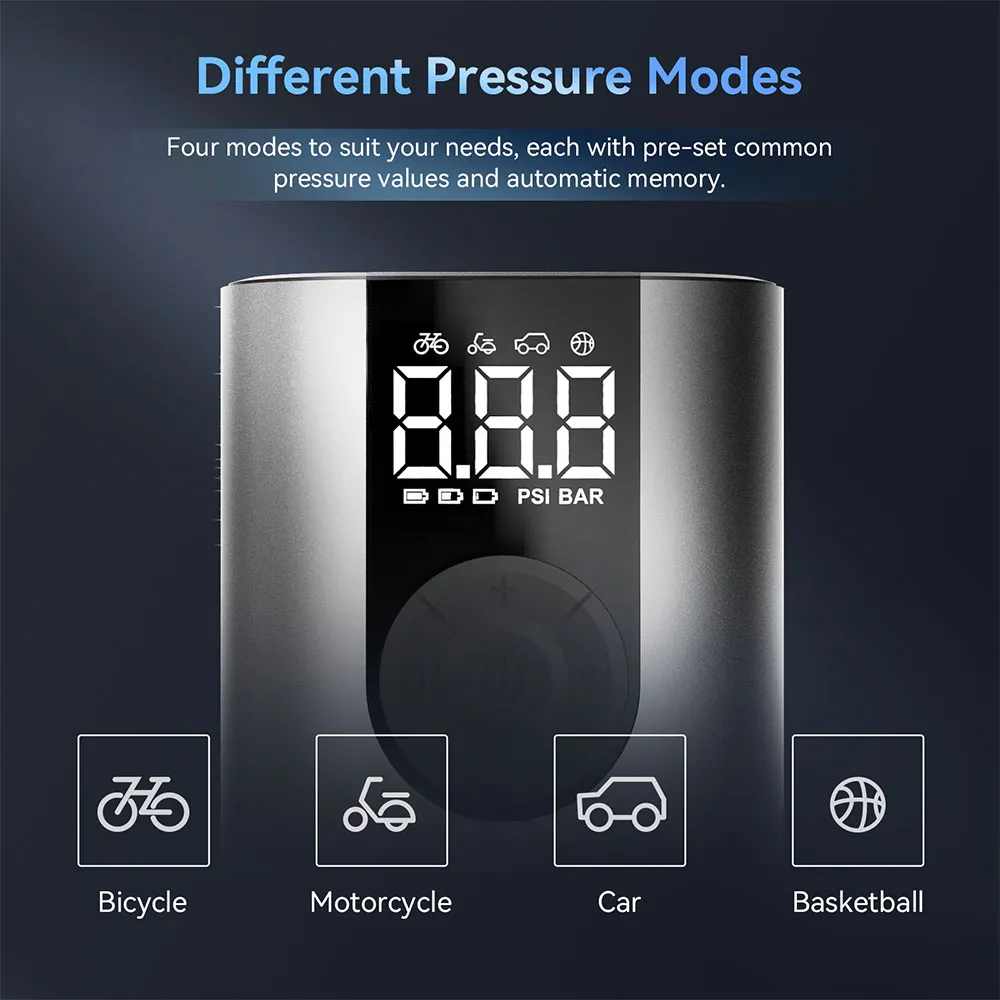 Cycplus A8 Mini Kompressor, Black, One Size