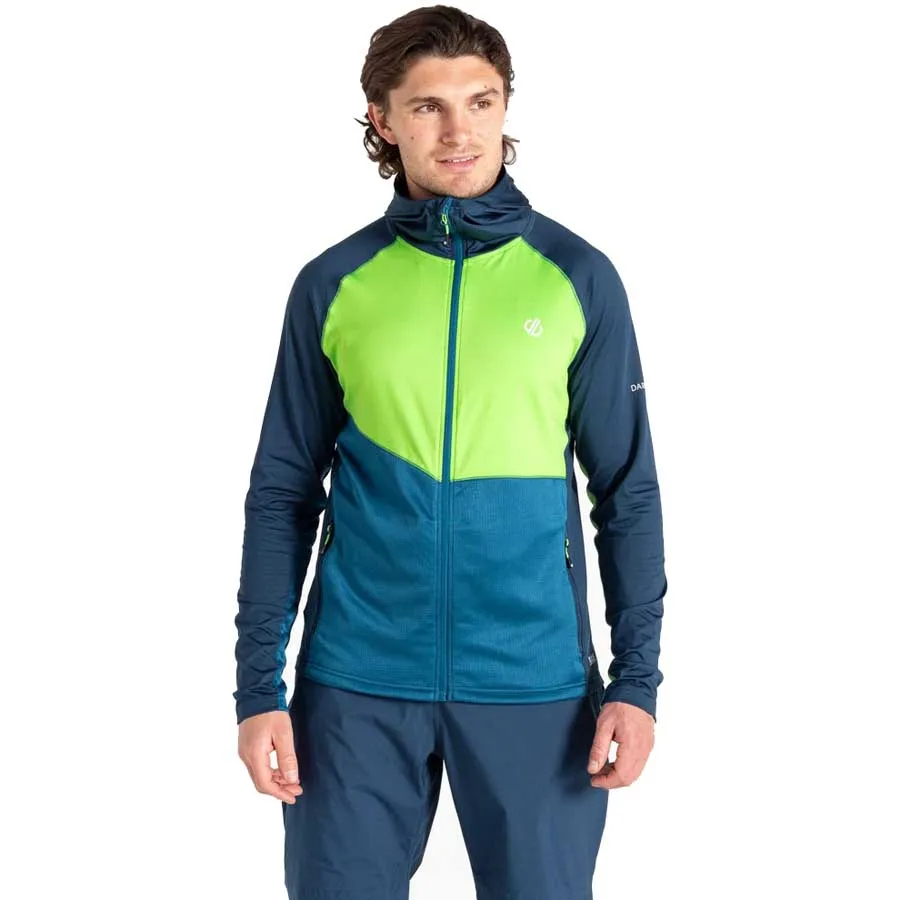 Dare 2b Assimilate Iii Core Stretch Sweatshirt Med Dragkedja Refurbished, Moonlight denim / green flash Dare 2b Assimilate Iii Core Stretch Sweatshirt Med Dragkedja Refurbished, Moonlight denim / green flash