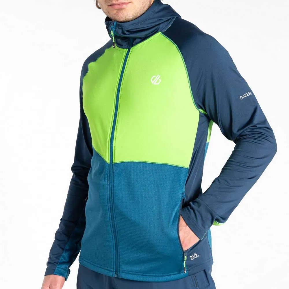 Dare 2b Assimilate Iii Core Stretch Sweatshirt Med Dragkedja Refurbished, Moonlight denim / green flash Dare 2b Assimilate Iii Core Stretch Sweatshirt Med Dragkedja Refurbished, Moonlight denim / green flash