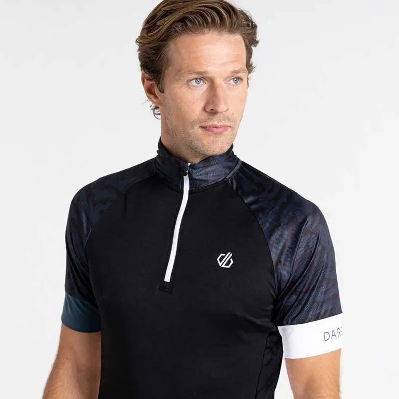 Dare 2b Stay The Course Iii Korta ärmar Cykeltröja, Black / orion, XL