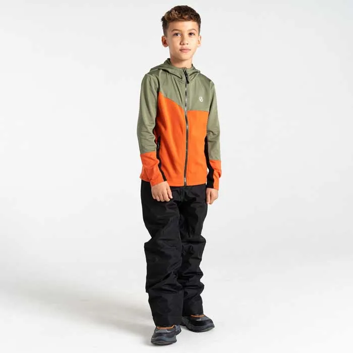 Dare 2b Thriving Iii Core Stretch Sweatshirt Med Dragkedja, Olivine green / orange rust, 14Y Dare 2b Thriving Iii Core Stretch Sweatshirt Med Dragkedja, Olivine green / orange rust, 14Y