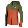 Dare 2b Thriving Iii Core Stretch Sweatshirt Med Dragkedja, Olivine green / orange rust, 14Y