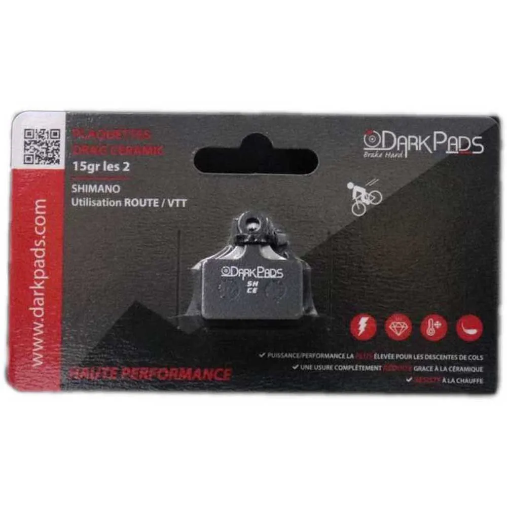 Darkpads Ceramic Shimano Skivbromsbelägg, Black, One Size
