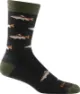 Darn Tough Men's Spey Fly Crew Lightweight Lifestyle Sock