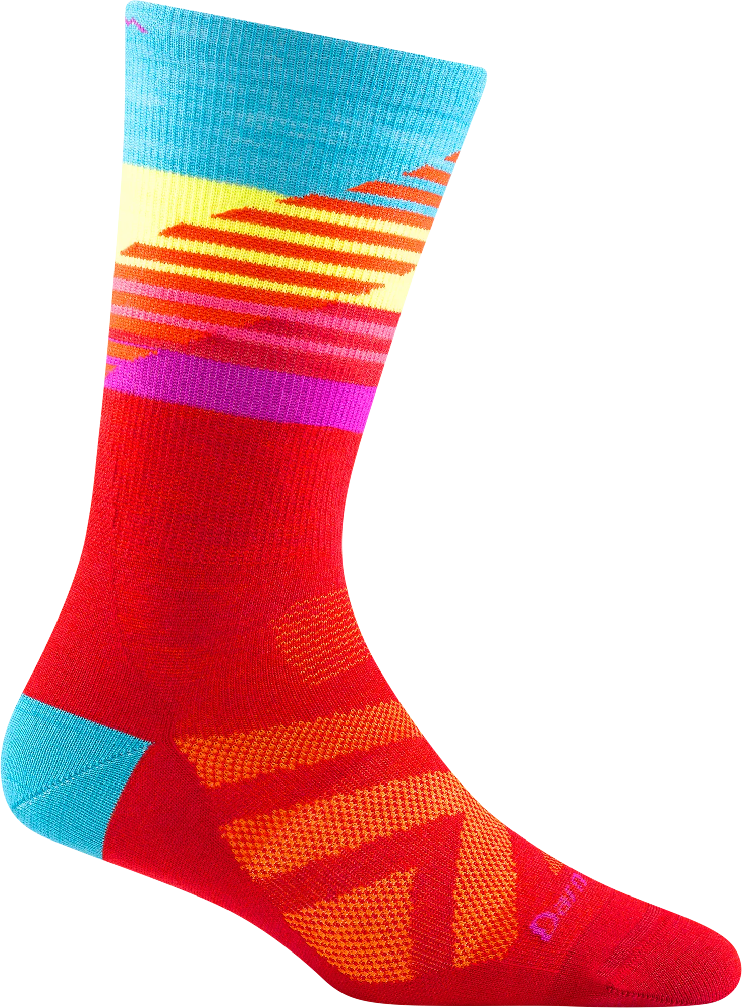 Darn Tough Women's Lillehammer Nordic Boot Lightweight Sock, Red