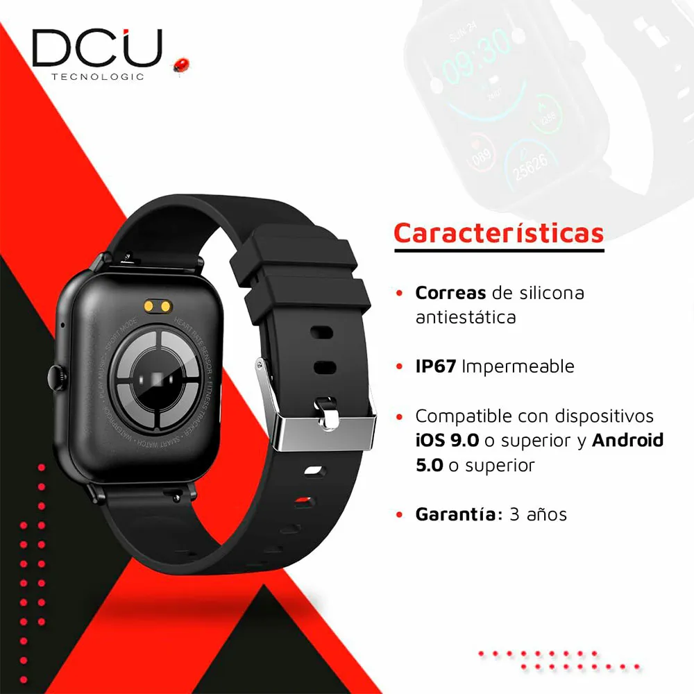 Dcu Tecnologic Curved Glass Pro Smartklocka Dcu Tecnologic Curved Glass Pro Smartklocka