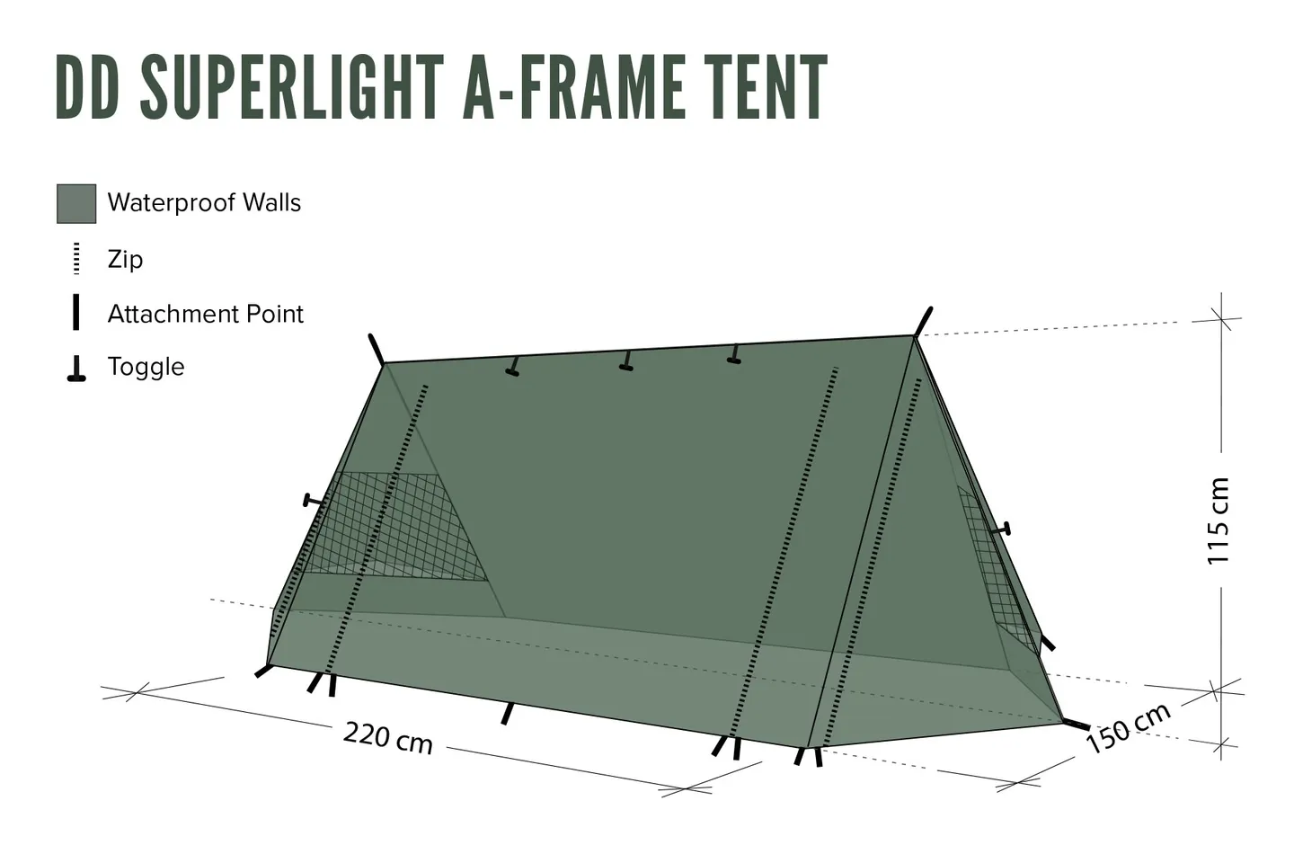 DD Hammocks Superlight A Frame Tält