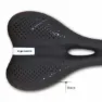 DDK Ergonomic Flow Cykelsadel, Black, 150mm