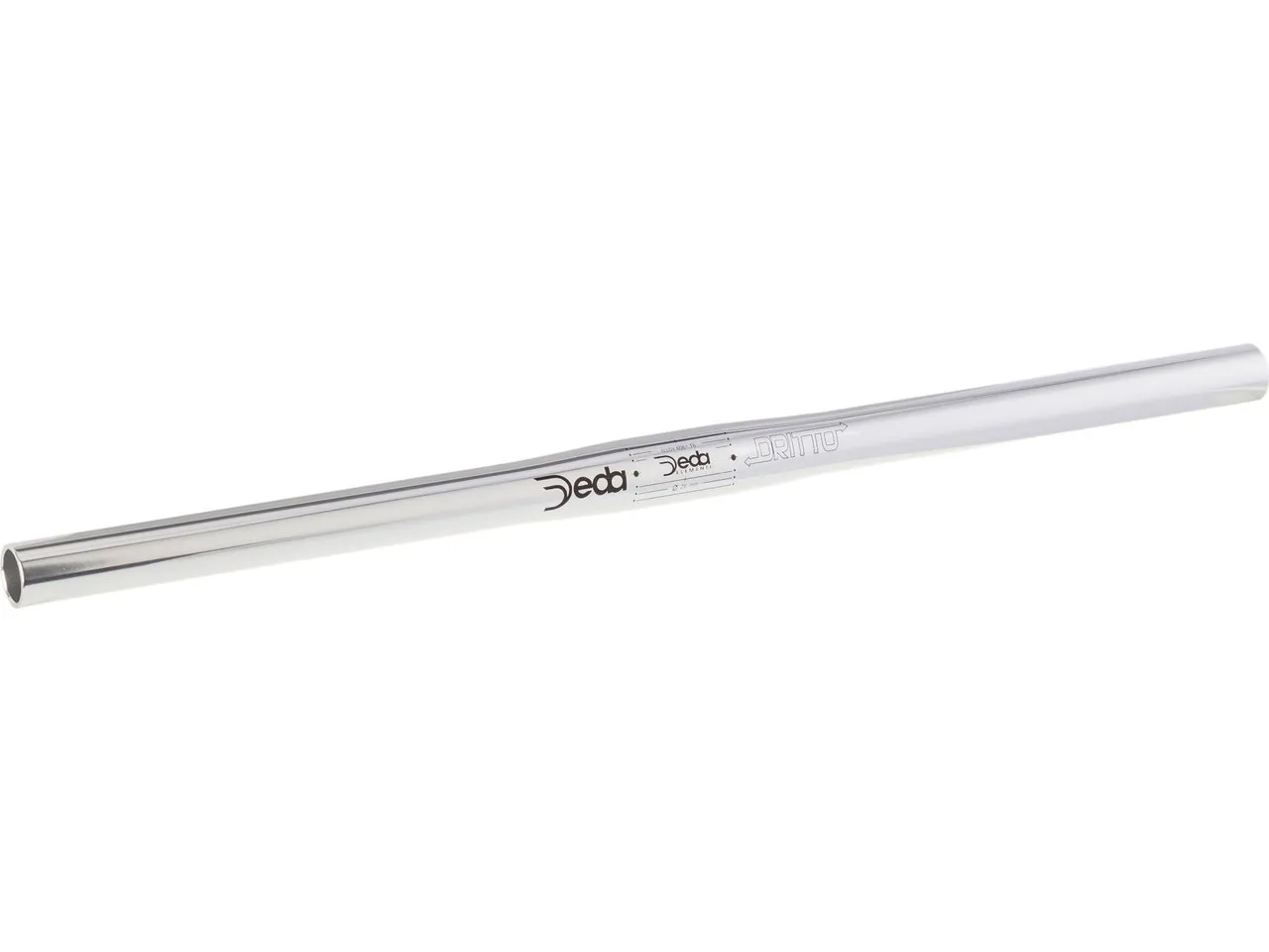Deda Dritto 26 Fixie Styre, Silver polish, 26mm, 500mm