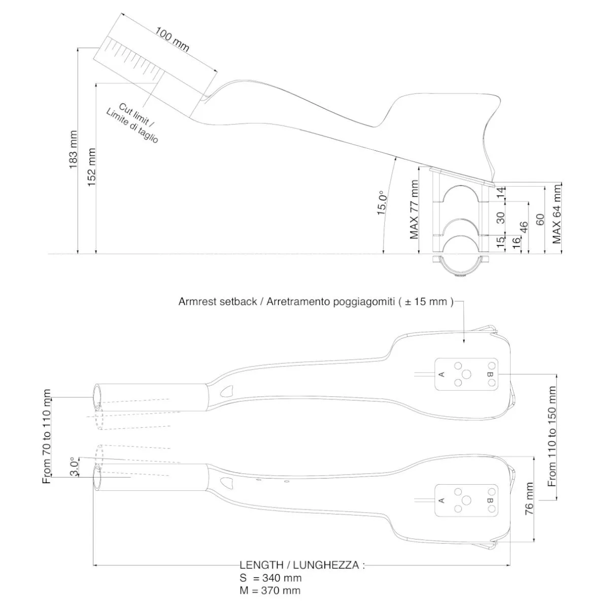 Deda Jet One Clip-On Tempobågar