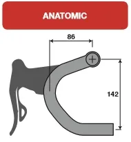 Deda Newton Anatomic Styre, 46 Deda Newton Anatomic Styre, 46