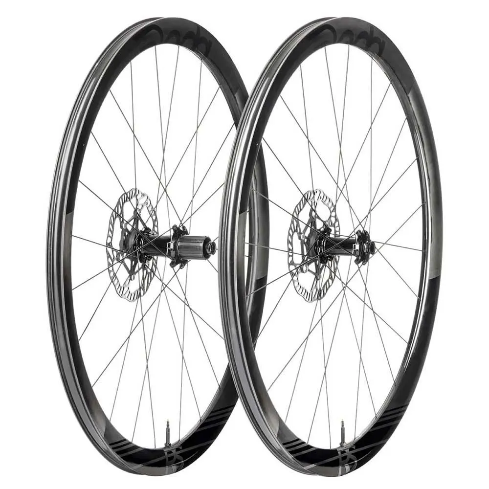 Deda Rs4 Cl Disc Tubeless Landsvägshjulset, Black, 12 x 100/12 x 142mm, Campagnolo N3W