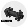 Deda Rs4 Cl Disc Tubeless Landsvägshjulset, Black, 12 x 100/12 x 142mm, Campagnolo N3W