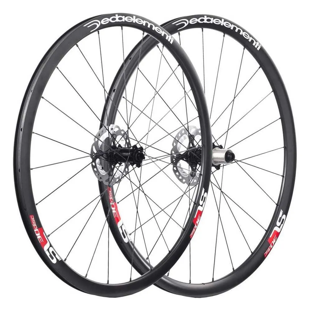 Deda Sl30db Carbon Disc Tubeless Landsvägshjulset, Black / white, 12 x 100/12 x 142mm, Shimano/Sram HG Deda Sl30db Carbon Disc Tubeless Landsvägshjulset, Black / white, 12 x 100/12 x 142mm, Shimano/Sram HG