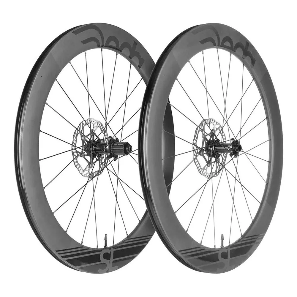 Deda Sl6 Db Carbon Tubeless Landsvägshjulset, Black, 12 x 100 / 12 x 142mm, Shimano/Sram HG