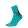 DeFeet Aireator 4" Dam Strumpor, Turkos