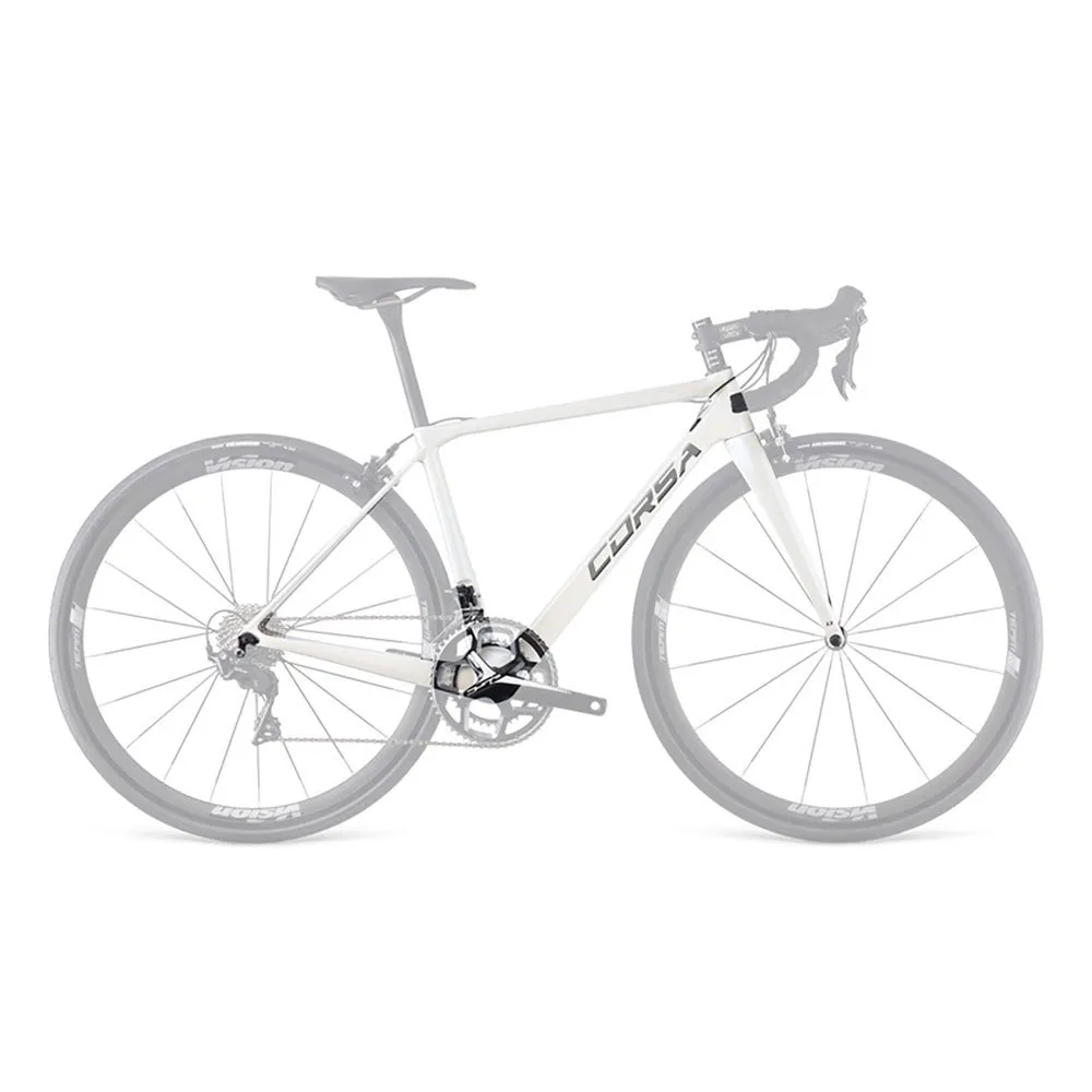 Dema Corsa Landsvägscykelram, White, M