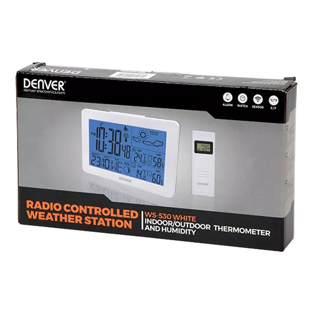 Denver Ws-530white Väderstation, White, One Size
