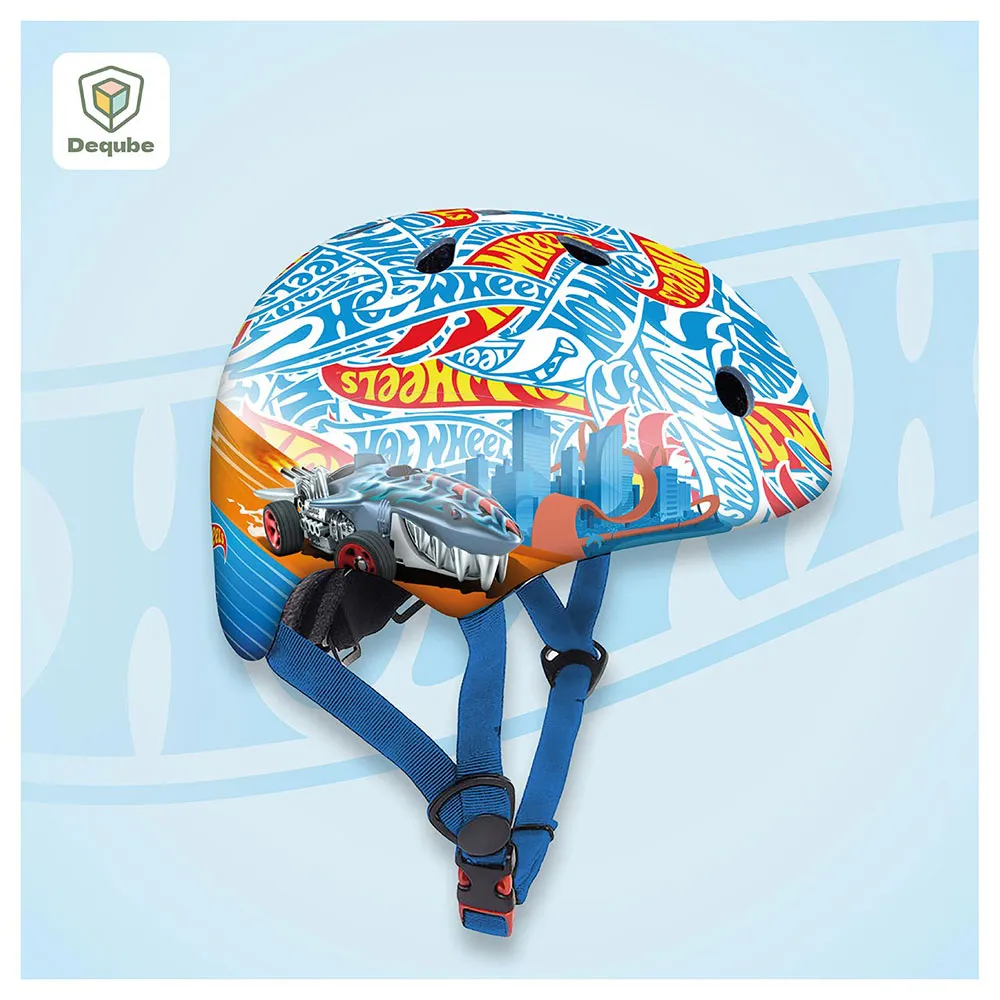 Deqube Hot Wheels-hjälm, Multicolor