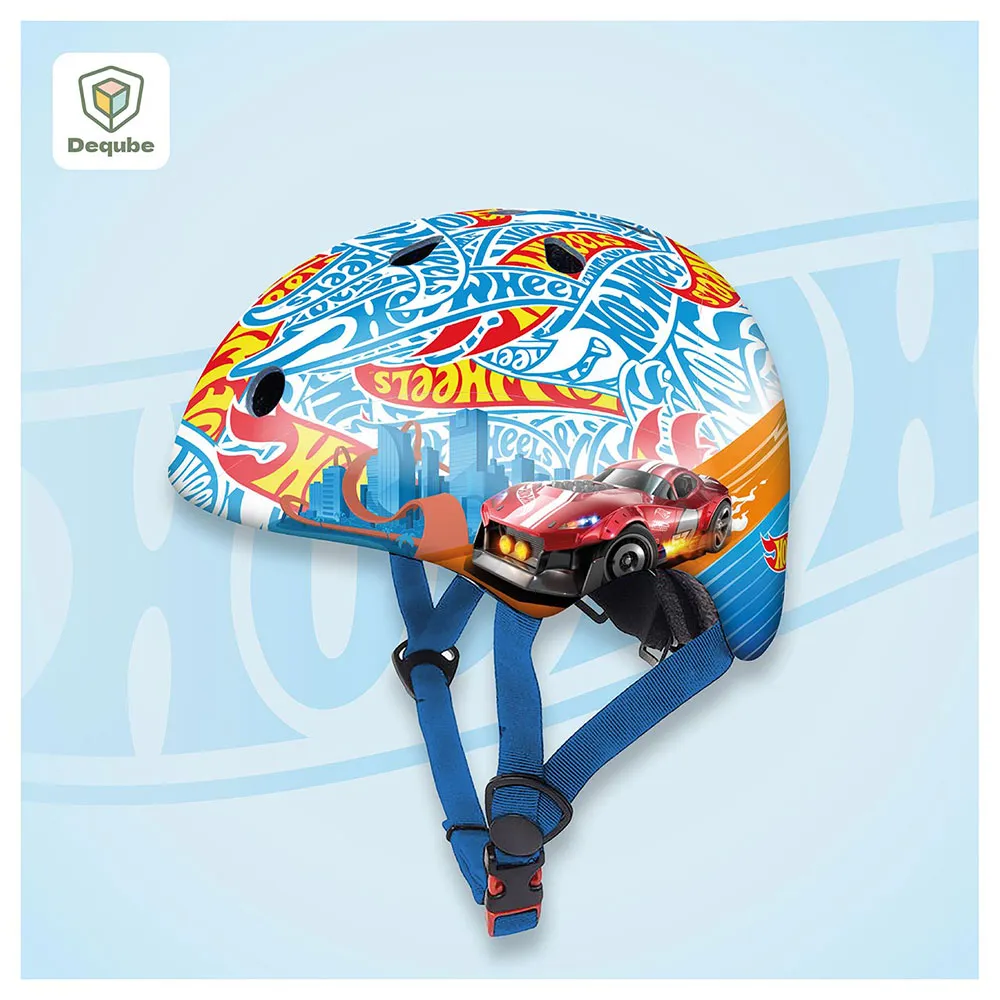 Deqube Hot Wheels-hjälm, Multicolor