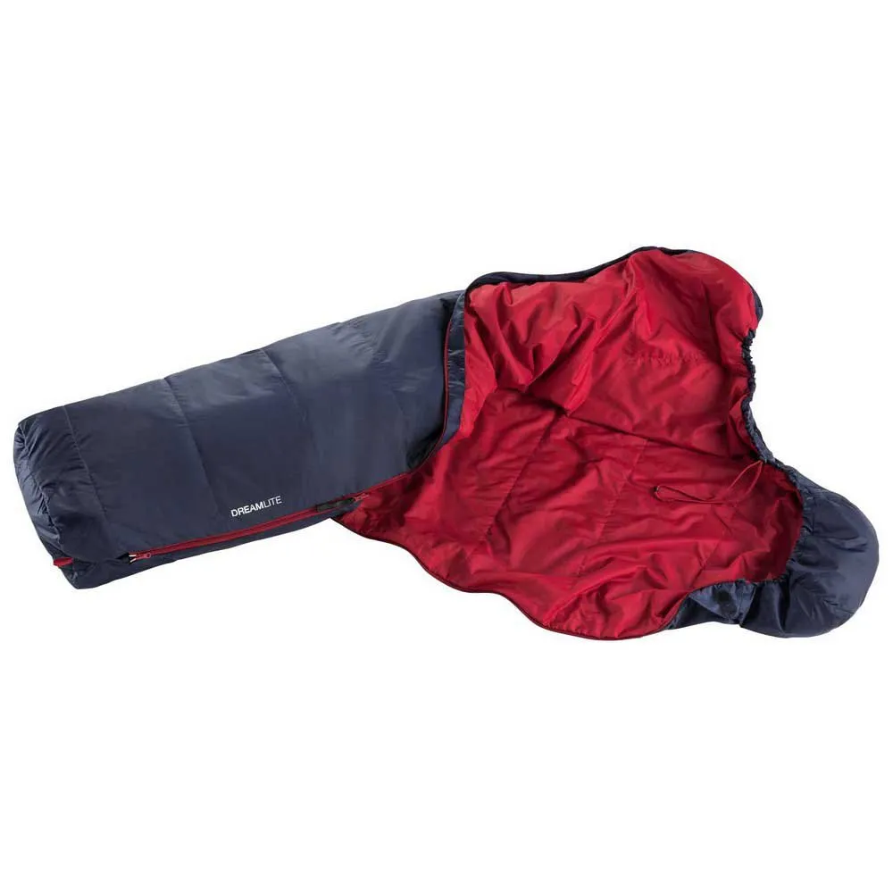 Deuter Dreamlite Sovsäck, Navy / cranberry, Left Zipper