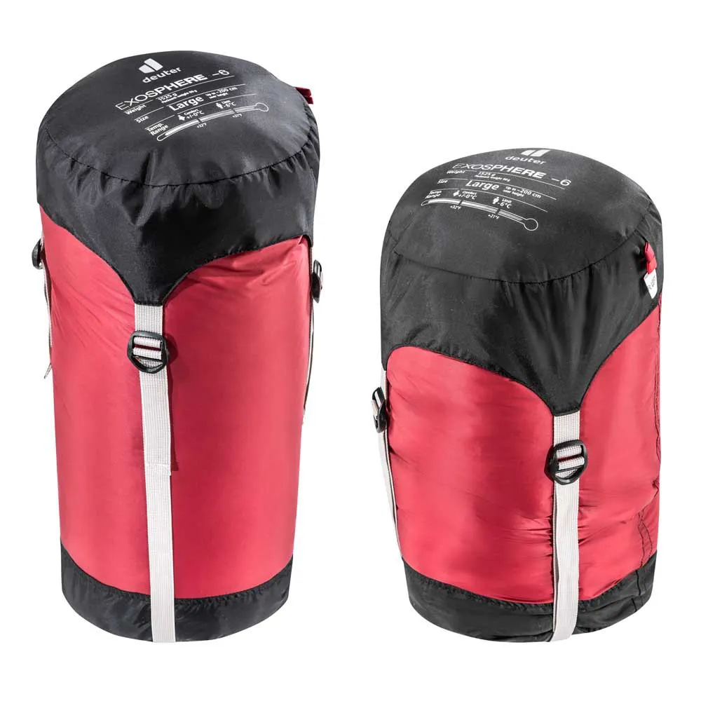 Deuter Exosphere-6° L Sovsäck, Cranberry / fire, Left Zipper Deuter Exosphere-6° L Sovsäck, Cranberry / fire, Left Zipper