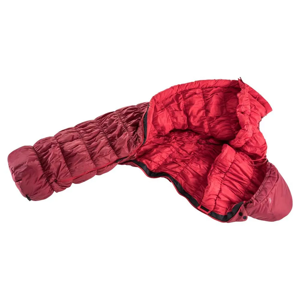 Deuter Exosphere-6° L Sovsäck, Cranberry / fire, Left Zipper Deuter Exosphere-6° L Sovsäck, Cranberry / fire, Left Zipper