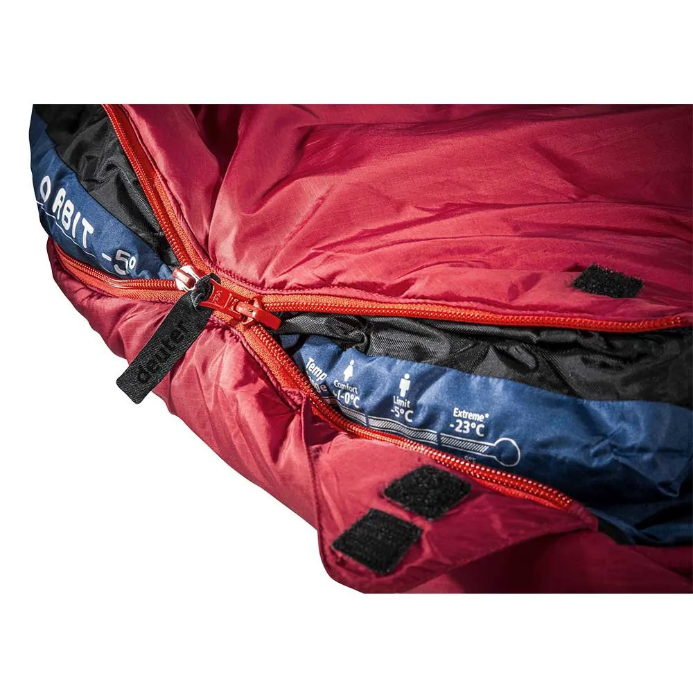 Deuter Orbit Sovsäck, Cranberry / steel, Right / Left Zipper