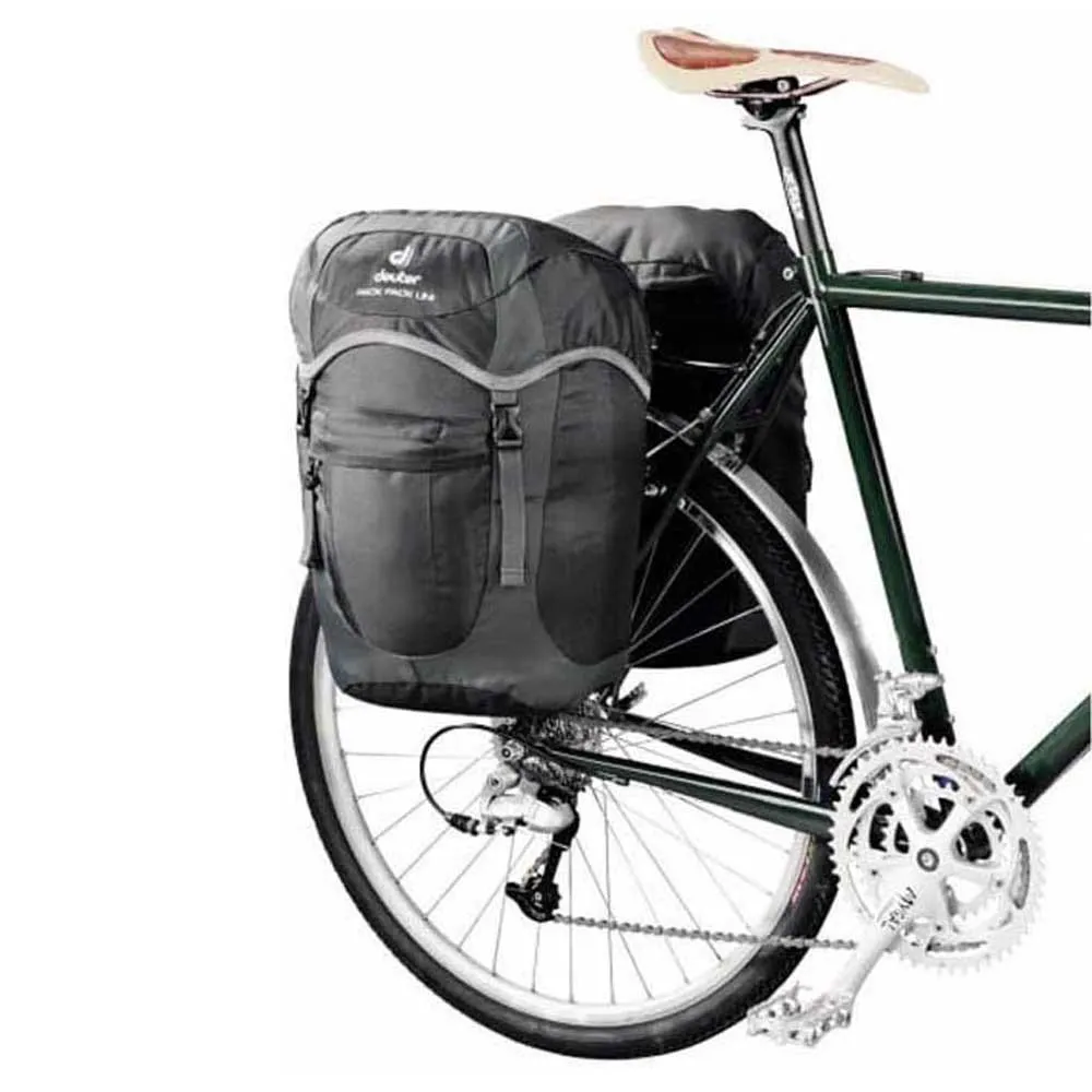 Deuter Rack Pack Sidoväskor, Black / granite, One Size