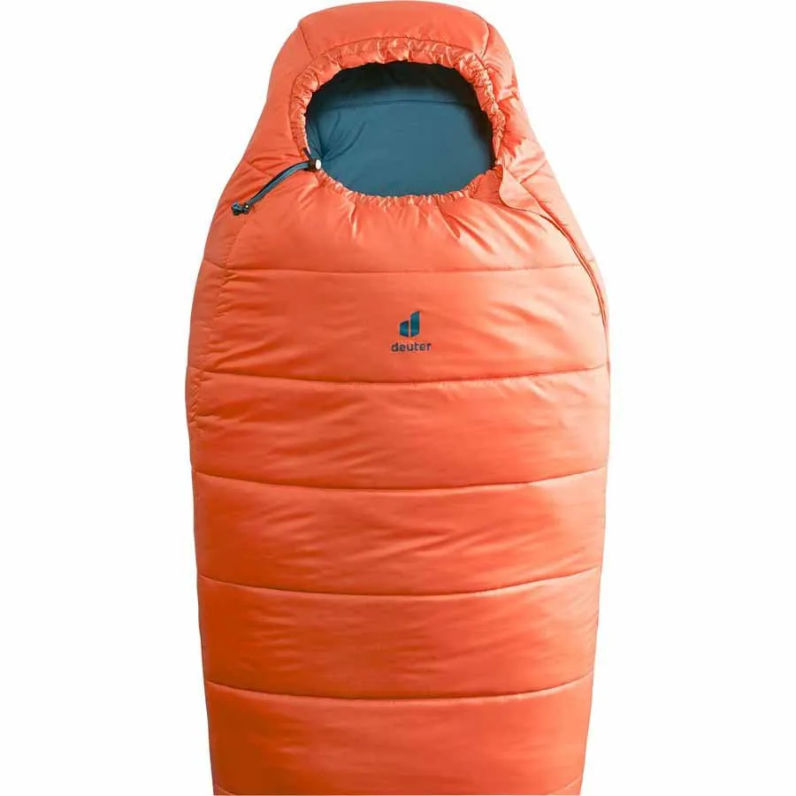 Deuter Starlight Pro Sovsäck, Paprika / slateblue, Left Zipper Deuter Starlight Pro Sovsäck, Paprika / slateblue, Left Zipper