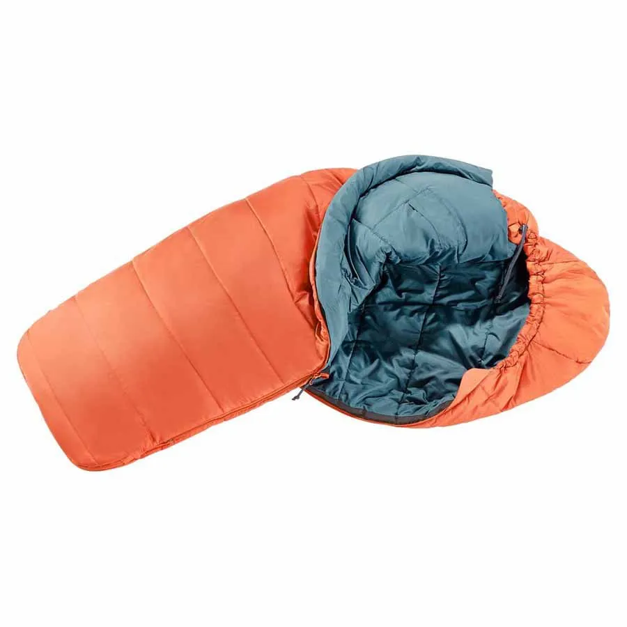 Deuter Starlight Pro Sovsäck, Paprika / slateblue, Left Zipper Deuter Starlight Pro Sovsäck, Paprika / slateblue, Left Zipper