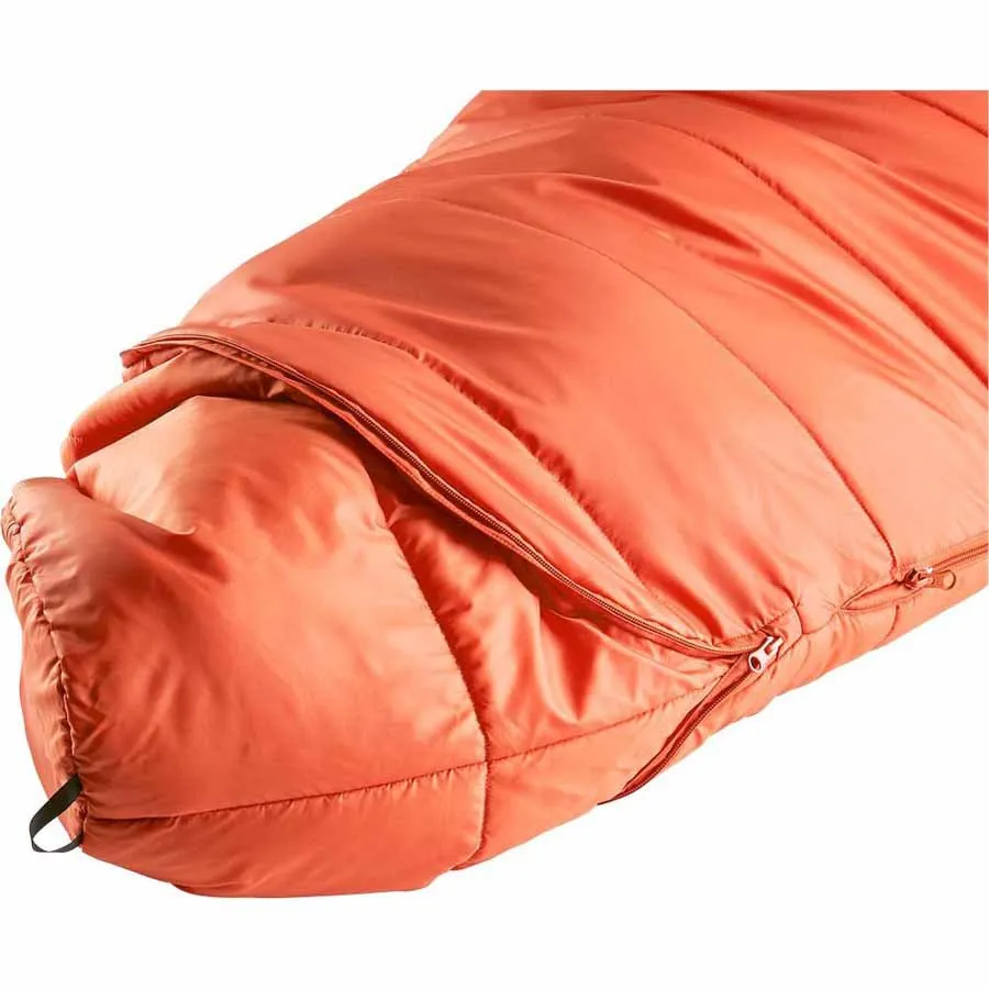 Deuter Starlight Pro Sovsäck, Paprika / slateblue, Left Zipper Deuter Starlight Pro Sovsäck, Paprika / slateblue, Left Zipper