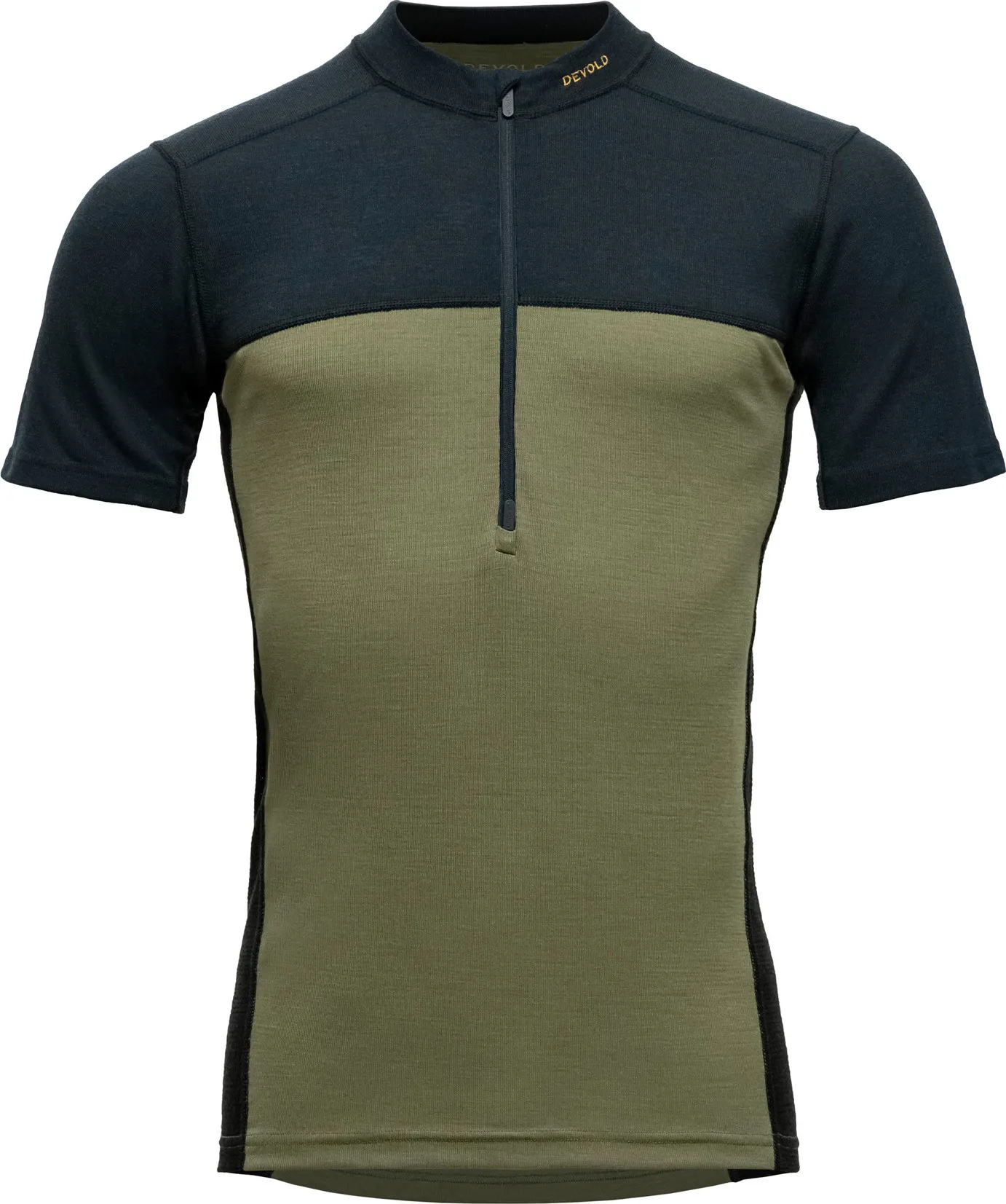 Devold Men's Lauparen Merino 190 Zip Tee, Ink/Lichen/Black Devold Men's Lauparen Merino 190 Zip Tee, Ink/Lichen/Black