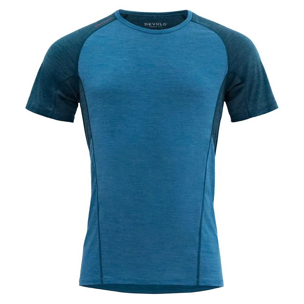 Devold Running Merino 130 T-shirt Med Korta ärmar Refurbished male, Blue Devold Running Merino 130 T-shirt Med Korta ärmar Refurbished male, Blue