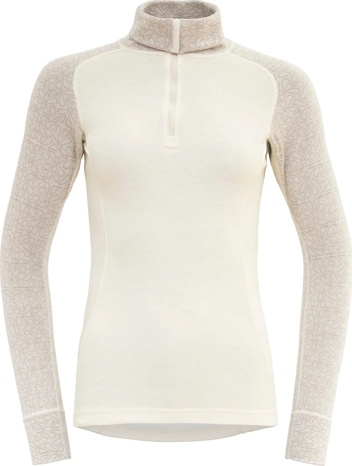 Devold Women's Duo Active Merino 210 Zip Neck, Raw White Devold Women's Duo Active Merino 210 Zip Neck, Raw White