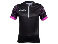 Diadora Agnes cykeltröja svart/rosa dam Diadora Agnes cykeltröja svart/rosa dam