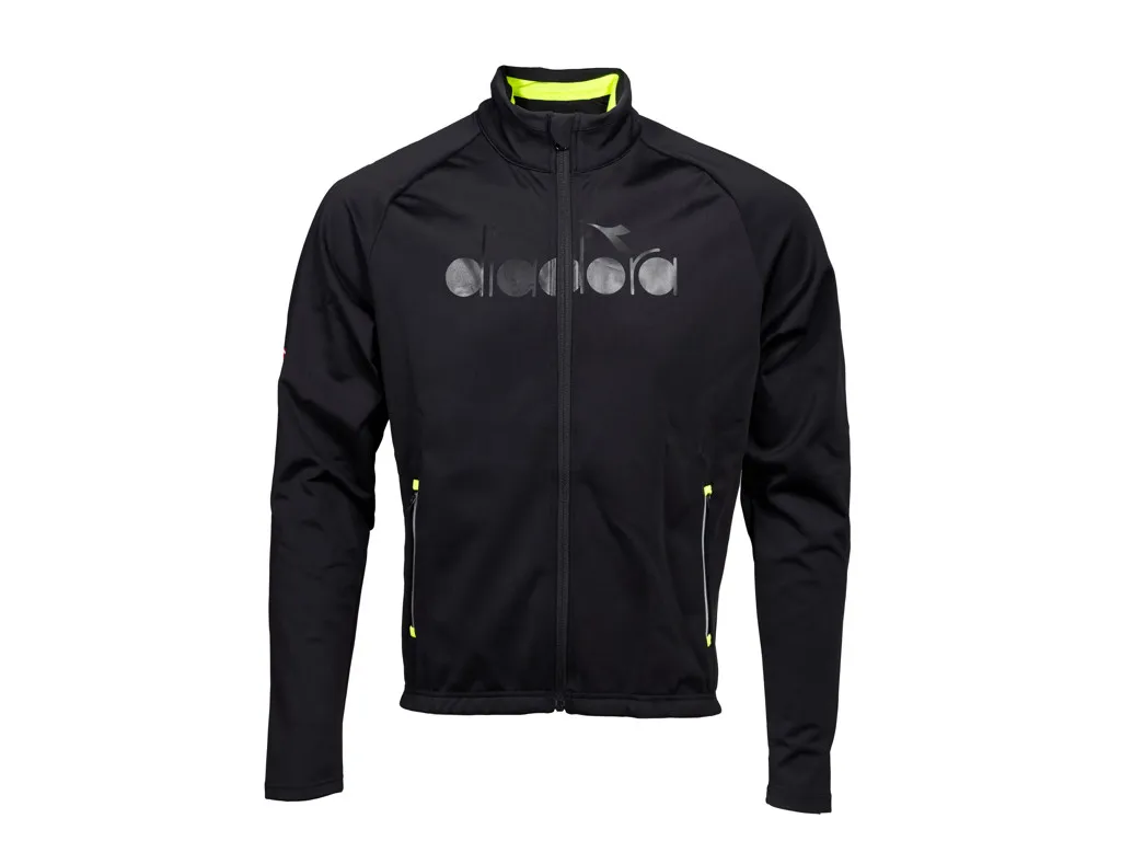 Diadora Firenze cykeltröja långärmad svart/neon unisex, Neon/svart, L Diadora Firenze cykeltröja långärmad svart/neon unisex, Neon/svart, L