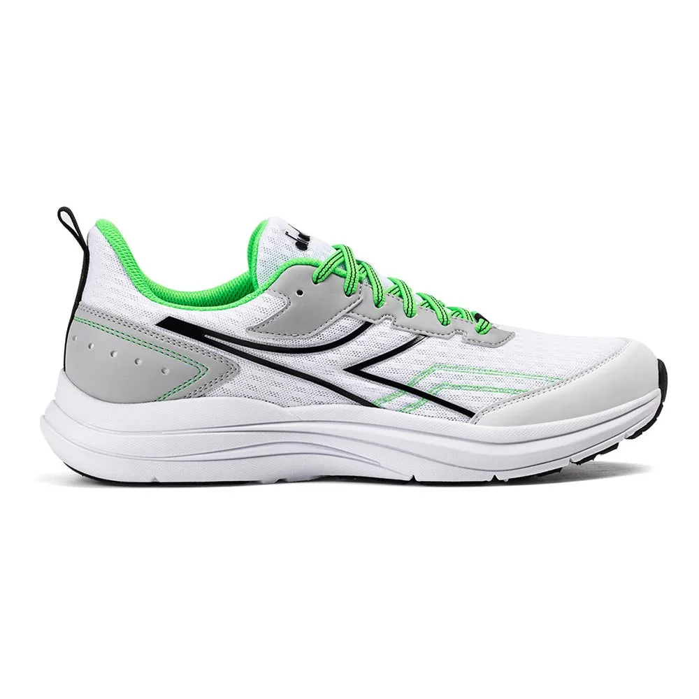 Diadora Snipe Löparskor male, White / green fluo / black