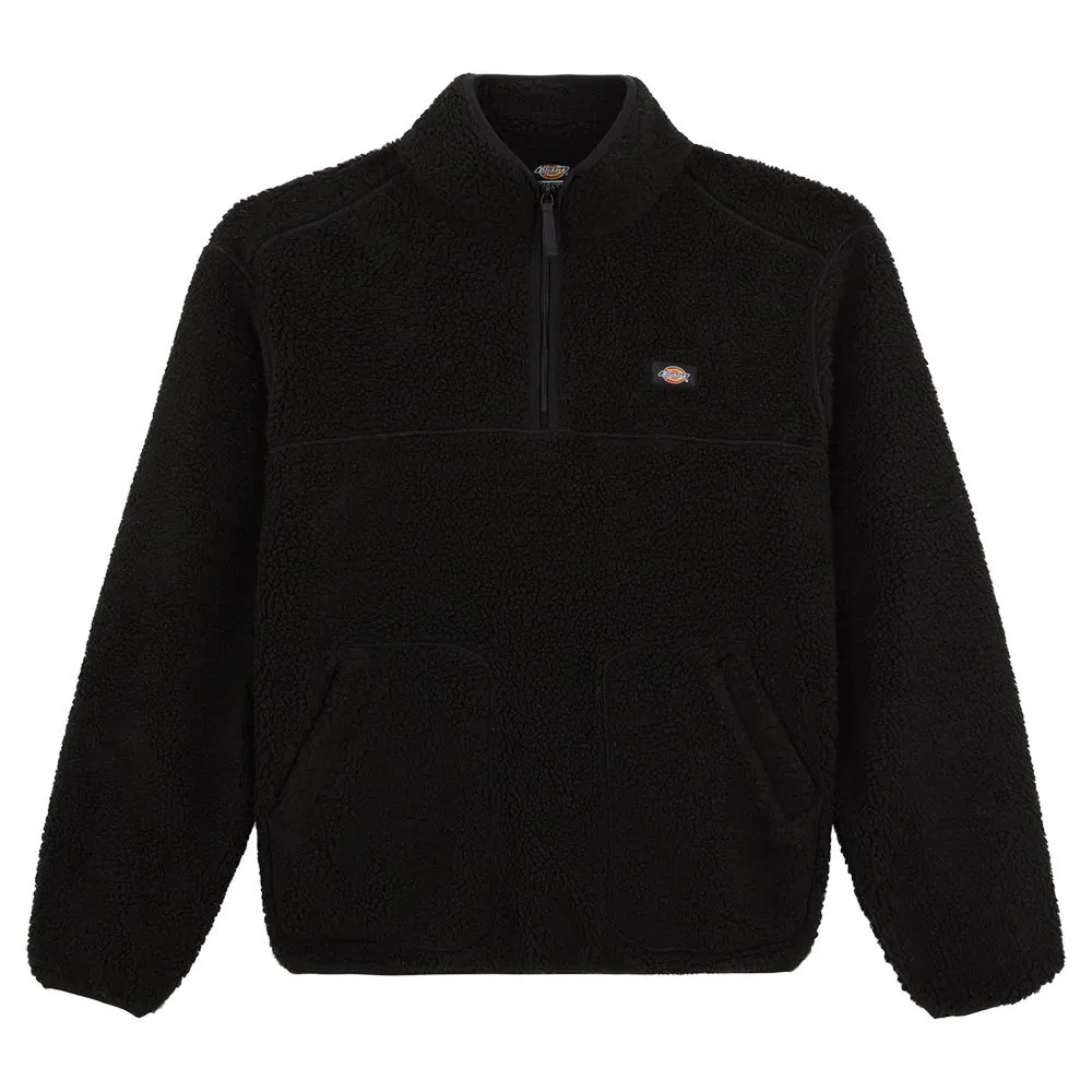 Dickies Mount Hope Fleece Med Halv Dragkedja, Black Dickies Mount Hope Fleece Med Halv Dragkedja, Black