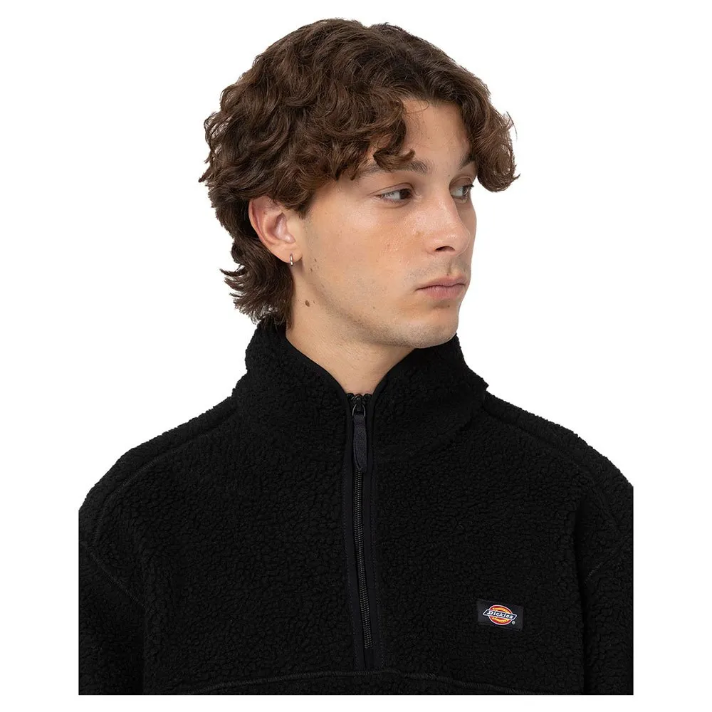 Dickies Mount Hope Fleece Med Halv Dragkedja, Black Dickies Mount Hope Fleece Med Halv Dragkedja, Black