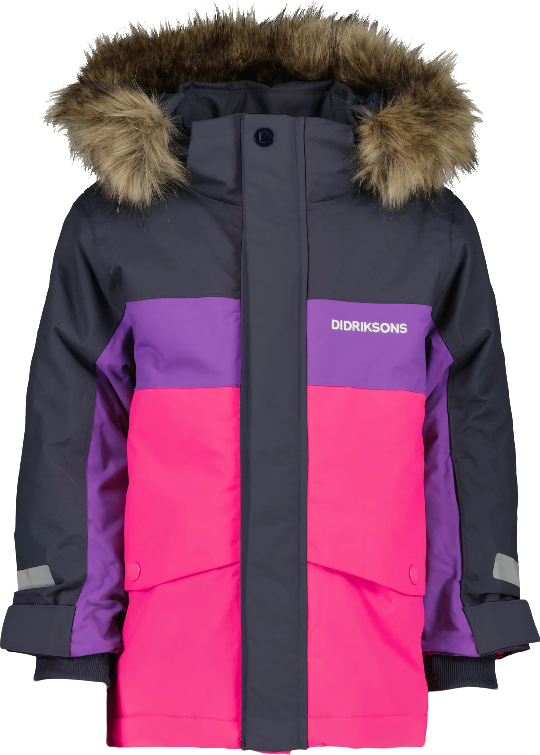Didriksons Kids' Bjärven Parka 2, True Pink, 90