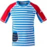 Didriksons Kids' Surf SS UV Top, Malibu Blue Simple Stripe, 80
