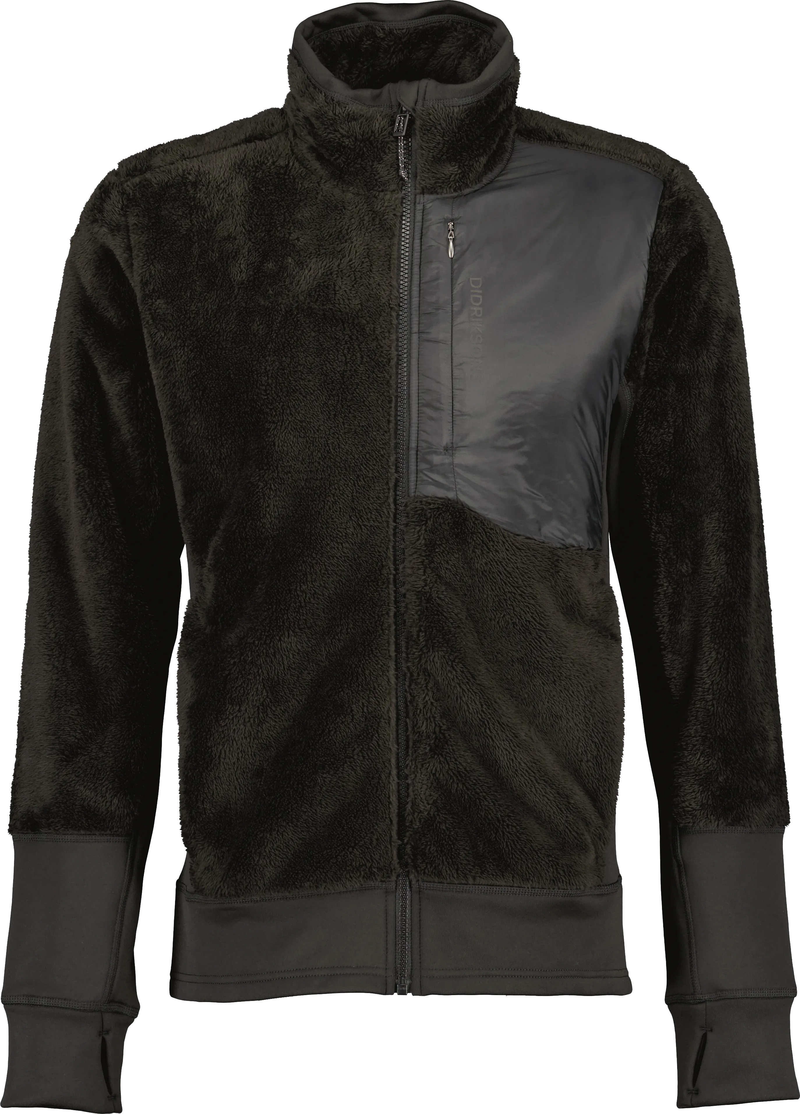 Didriksons Men's Perseus Full Zip, Black Didriksons Men's Perseus Full Zip, Black
