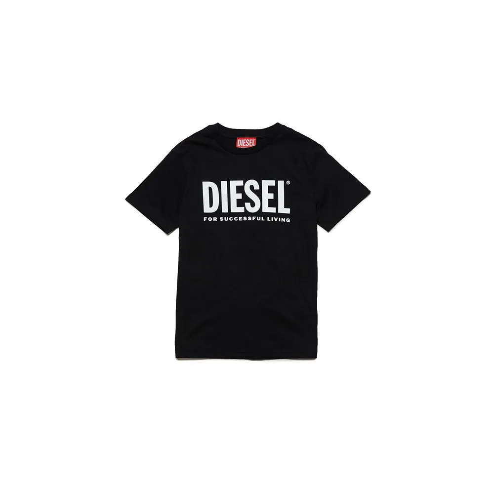 Diesel J01541 T-shirt Med Korta ärmar, Black, 8Y
