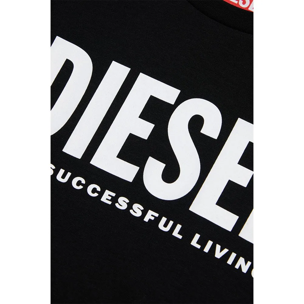 Diesel J01541 T-shirt Med Korta ärmar, Black, 8Y