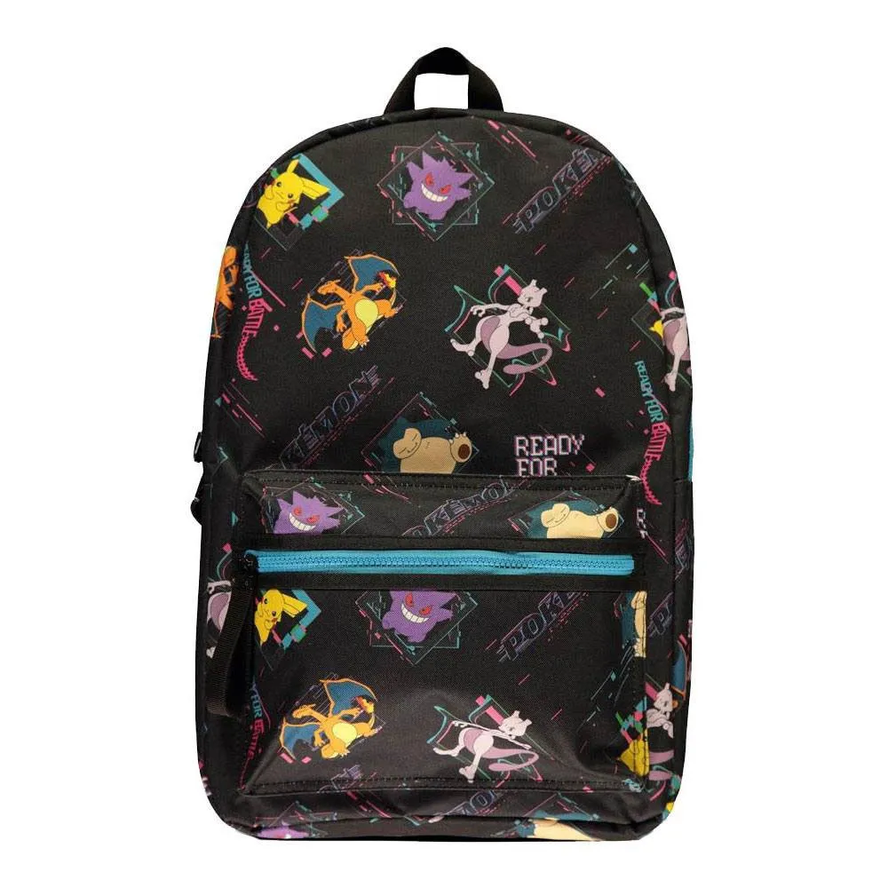 Difuzed Pokémon Ready For Aop Ryggsäck, Multicolor
