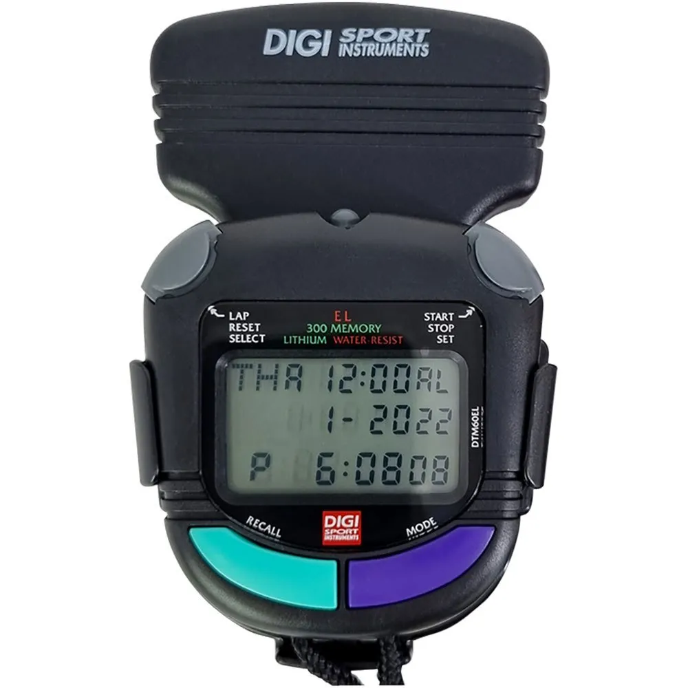 Digi Sport Instruments Dtm60el Stoppur unisex, Black, One Size