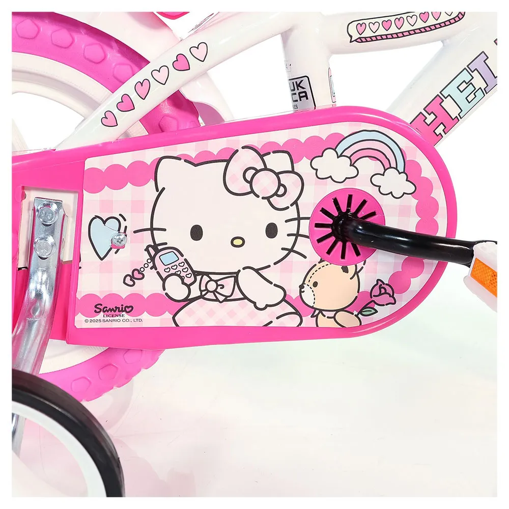 Dino Bikes 12´´ Hej Kitty Cykel, White, 3-5Y