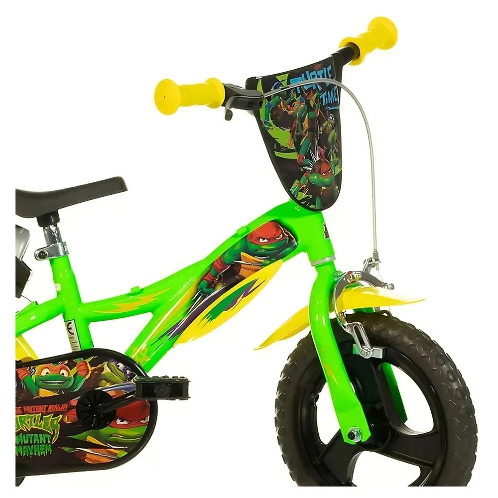 Dino Bikes 12´´ Teenage Mutant Ninja Turtles Cykel, Green, 3-5Y Dino Bikes 12´´ Teenage Mutant Ninja Turtles Cykel, Green, 3-5Y